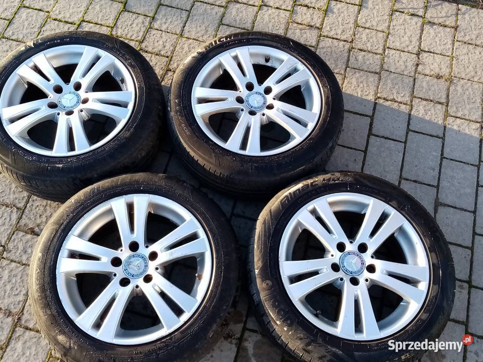 Alufelgi 16 Mercedes 5x112 et 45 opony letnie Lublin sprzedam