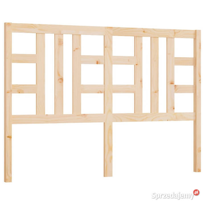 Wezgłowie łóżka 146x4x100 lite drewno sosnowe