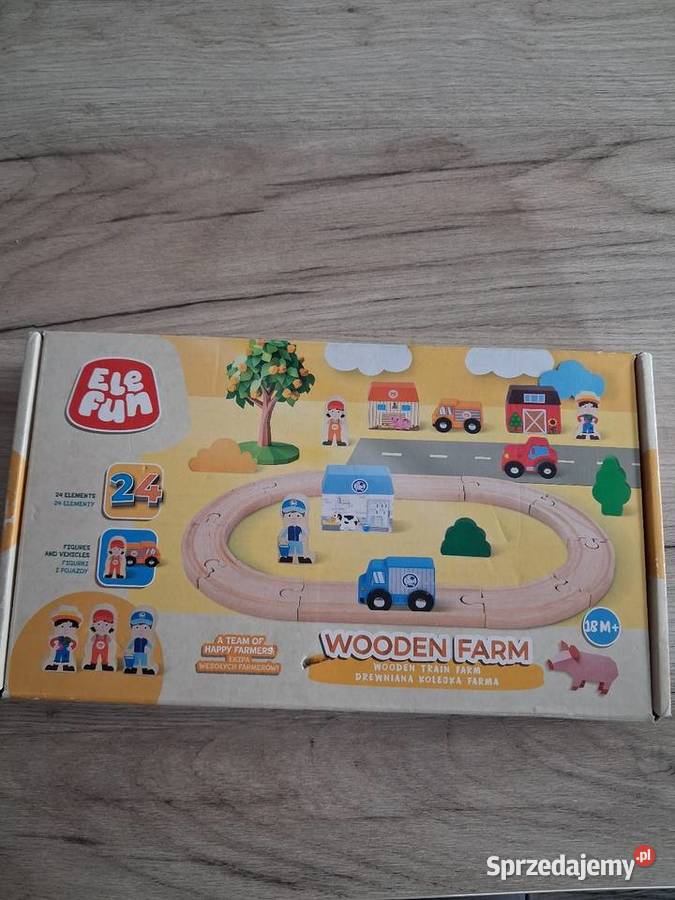 Kolejka drewniana farma 18m+ Żywiec sprzedam