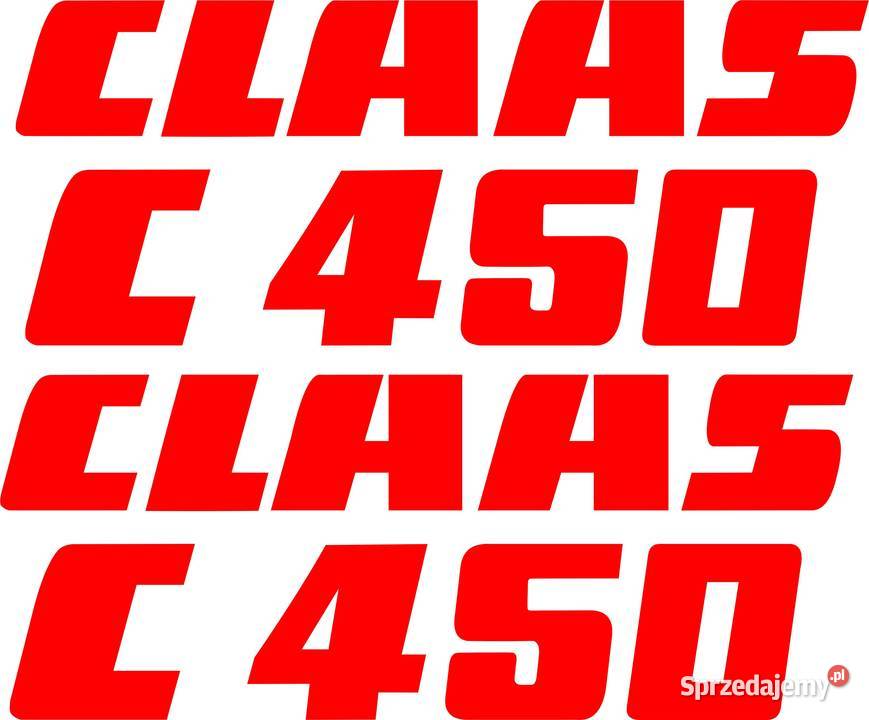 Naklejki Claas na heder c450