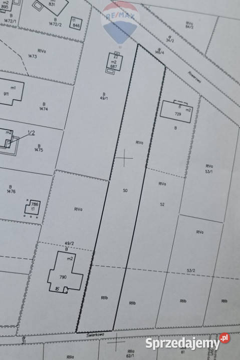 Działki w centrum Charzyna 1500m2 budowlana Sprzedaż sprzedam
