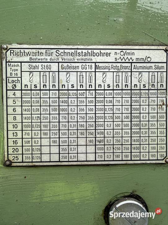 Wiertarka kolumnowa WMW MK3 łódzkie Tomaszów Mazowiecki