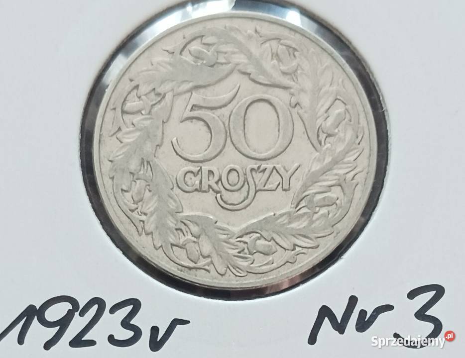 50 Groszy 1923 r 3 Numizmatyka Konin