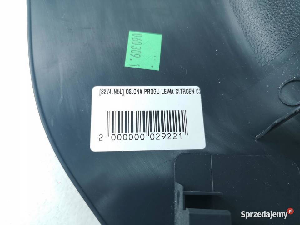 NAKŁADKA NA PRÓG PRZÓD LEWA CITROEN C2 8274N5L Listwy i nakładki