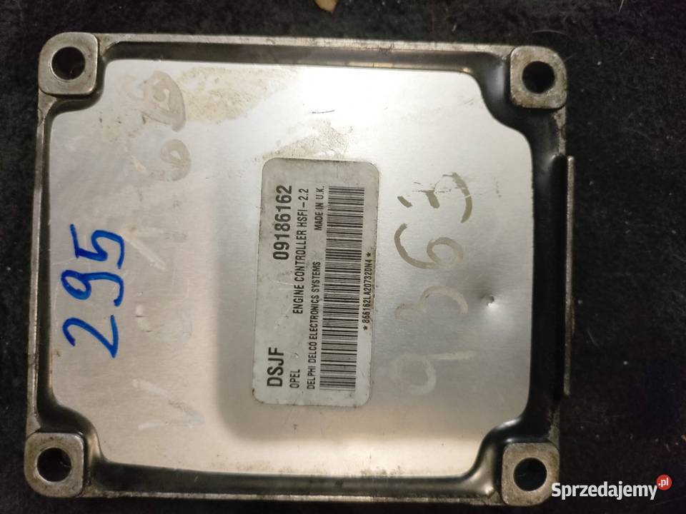 Sterownik Ecu 09186162 DSJF OPEL VECTRA C 16 16V Gdynia sprzedam