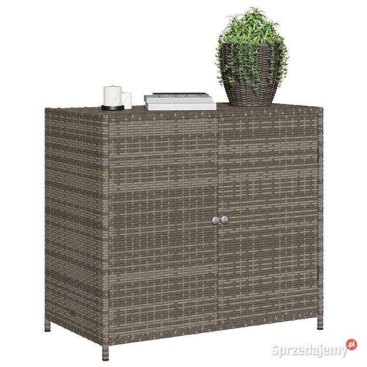 Szafka ogrodowa szara 83x45x76 polirattan Warszawa