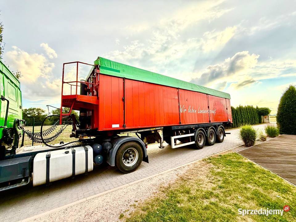 Naczepa z wydmuchem wywrotka do pelettu sruty Nova Warszawa