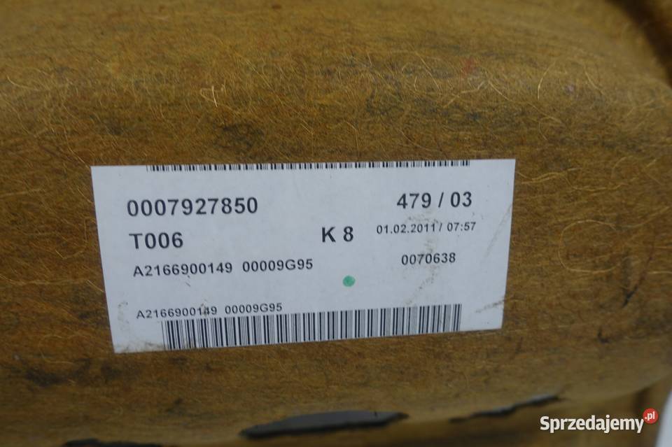 Mercedes C216 W216 TYLNA PÓŁKA BAGAŻNIKA tył Chełm sprzedam