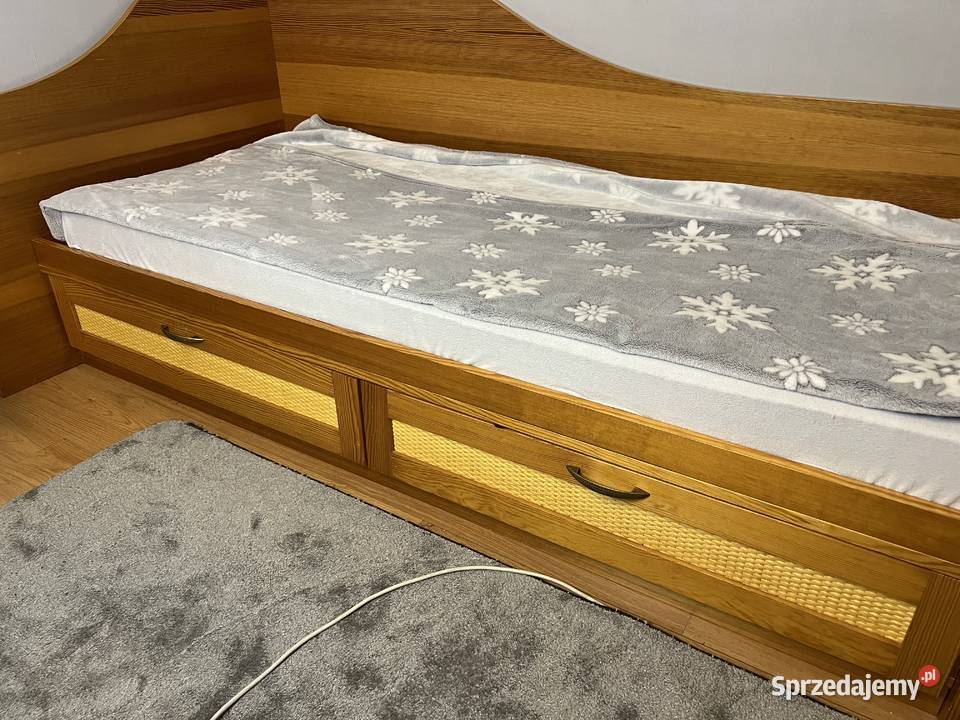 zestaw mebli duże łóżko biurko z drzewa Bielsk Podlaski