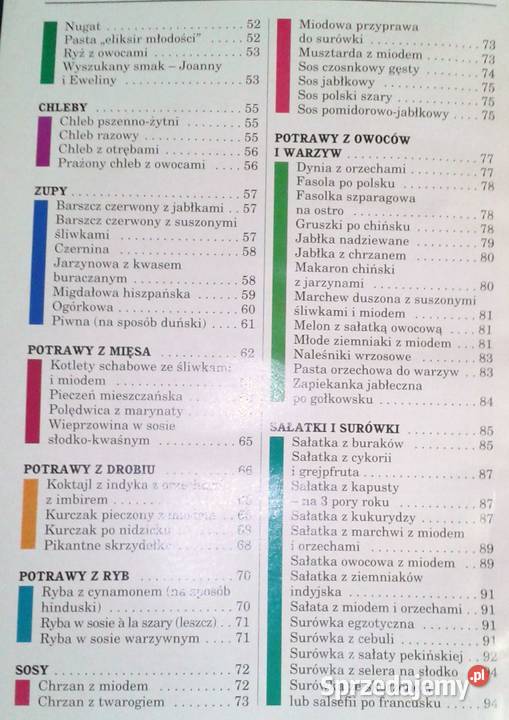 Wypieki i potrawy z miodem 032000 Bolesław Chełm