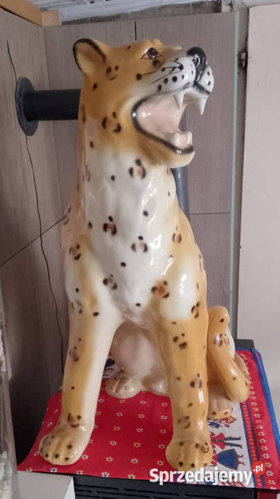 Duża Figurka Ceramigzna GEPARD 76 Rzeszów sprzedam
