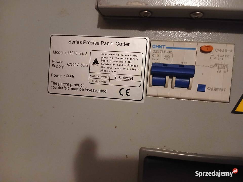 Gilotyna elektryczna do papieru Kraków
