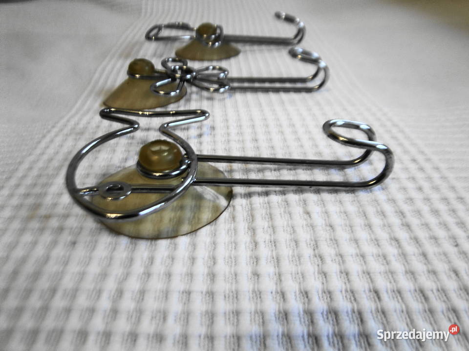 Ozdobne solidne wieszaki 3 bez wiercenia Pozostałe Warszawa