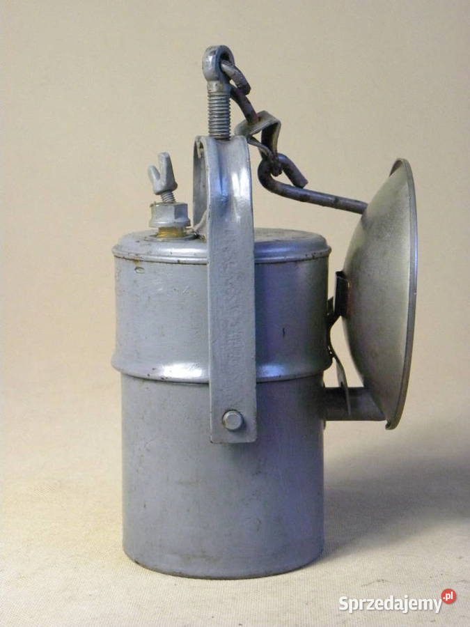 Kolekcjonerska polska lampa górnicza karbidowa dolnośląskie Legnica