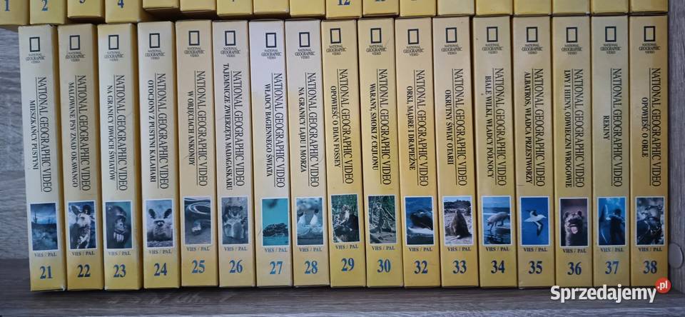 National Geographic video VHS 35 kaset Warszawa