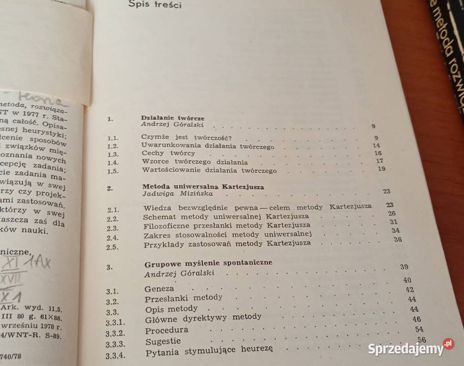 Zadanie metoda rozwiązanie techniki twórczego matematyka sprzedam