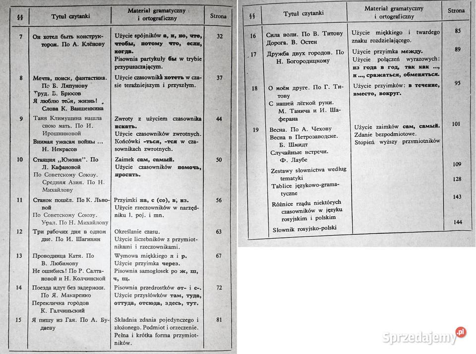 Język rosyjski kl 3 Zasadniczej Szkoły Zawodowej Pozostałe Pozostałe lubelskie sprzedam