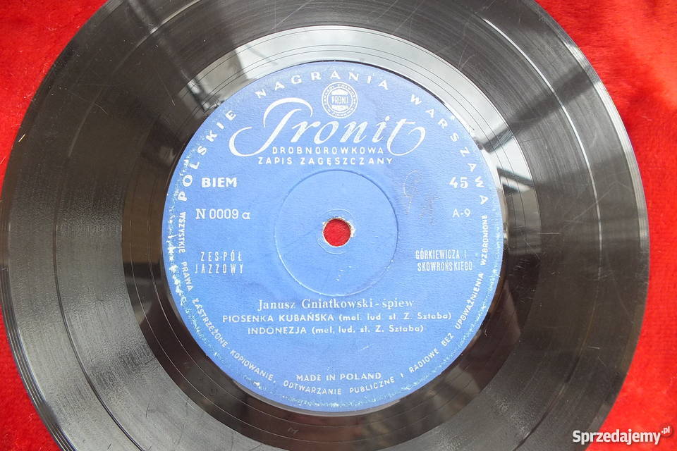 Płyta winylowa szelakowa Janusz Gniatkowski
