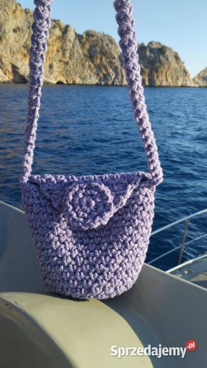 Torebka listonoszka ze sznurka handmade Dla kobiet Kraków