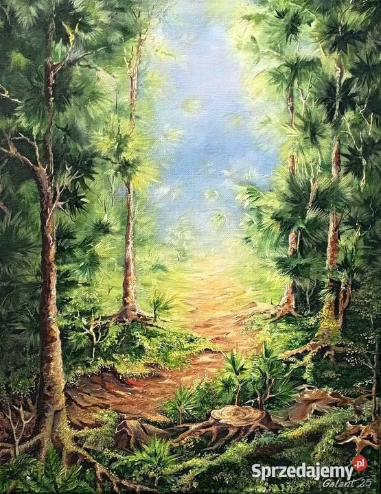 Obraz ręcznie malowany 5040 Łódź