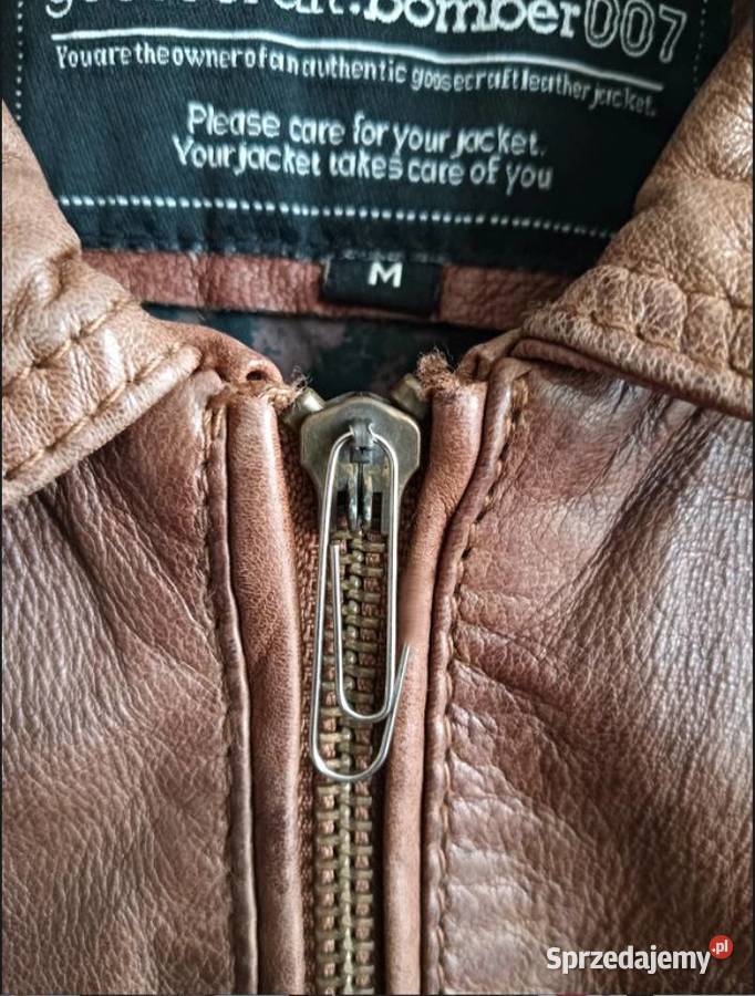 Kurtka Skóra Naturalna Kultowej Marki Goosecraft Poraj