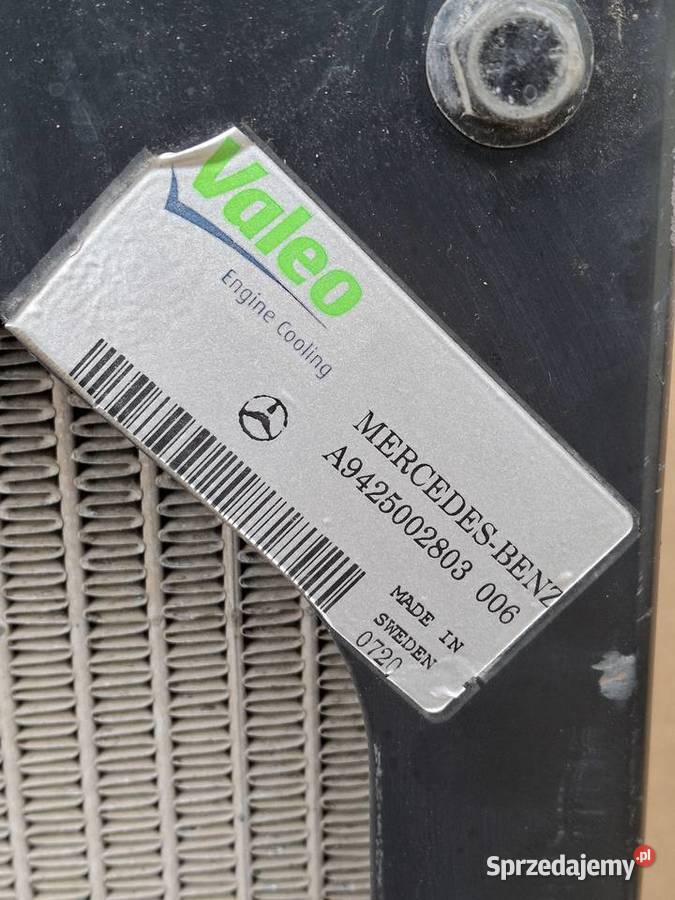 MERCEDES ACTROS MP2 MP3 CHŁODNICA CIECZY WODY sprzedam
