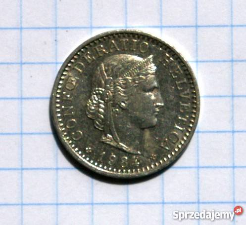 20 RAPPÓW 20 CENTYMÓW 1984 SZWAJCARIA Numizmatyka Piszczac