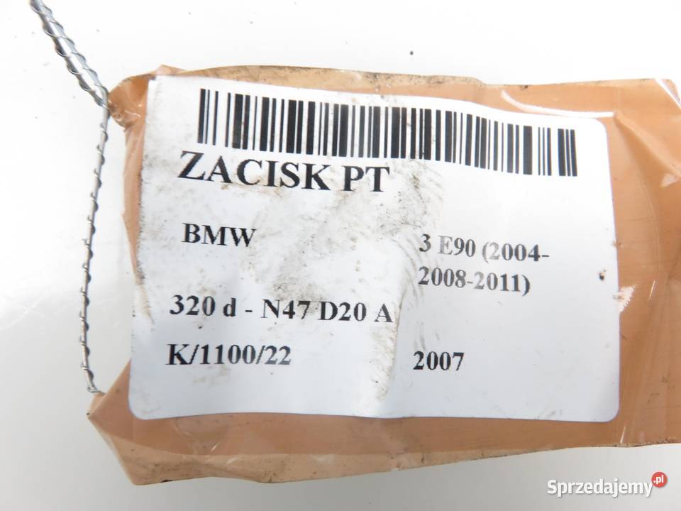 ZACISK PRAWY TYŁ BMW E90 320 d 177 N47 D20 A Zaciski i jarzma