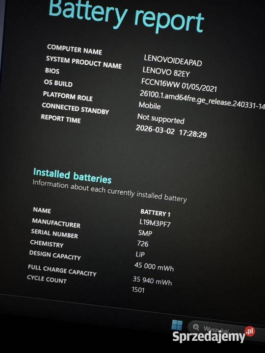 Laptop Lenovo Ideapad Gaming 3 32GB RAM GTX 1650 15-15.9" Kielce