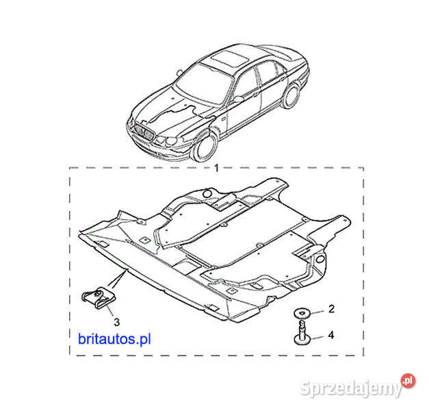 ROVER 75 SPINKA OSŁONY PODŁOGI DOLNEJ SILNIKA Poznań