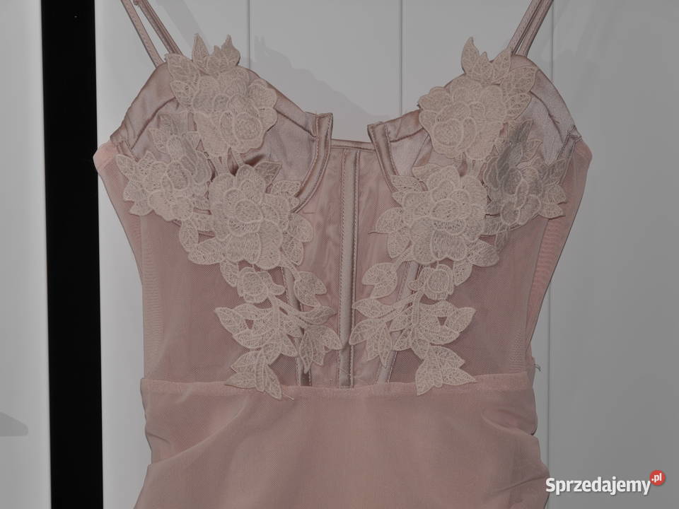 Bershka śliczna sukienka marszczenia 34 XS dolnośląskie