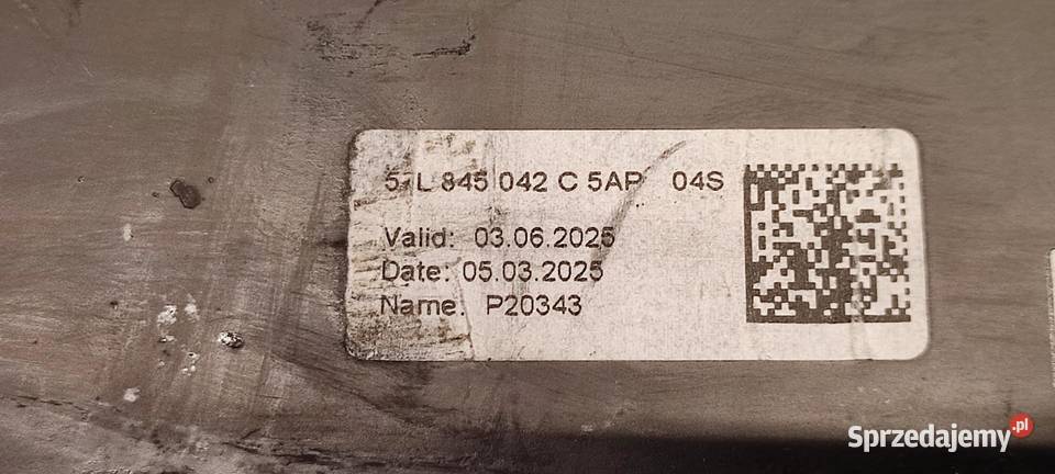 VW TAYRON SZYBA KAROSERYJNA PRAWY TYŁ 57L845042C osobowe
