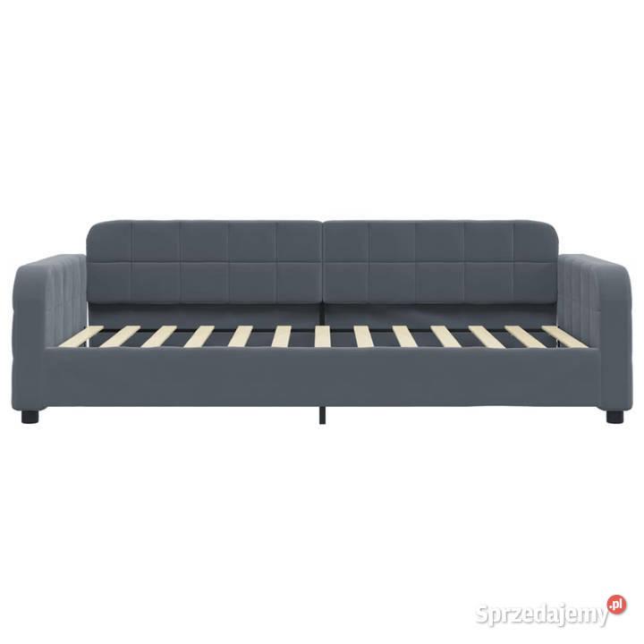 Sofa rozsuwana z szufladami ciemnoszara aksamit Warszawa sprzedam