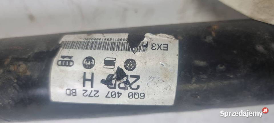 PÓŁOŚ PRAWA PRZÓD SEAT IBIZA III 6Q0407272BD Lipno