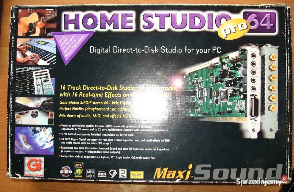 Guillemot Maxi Sound 64 Home Studio Pro karta Pozostałe pomorskie Kępice sprzedam