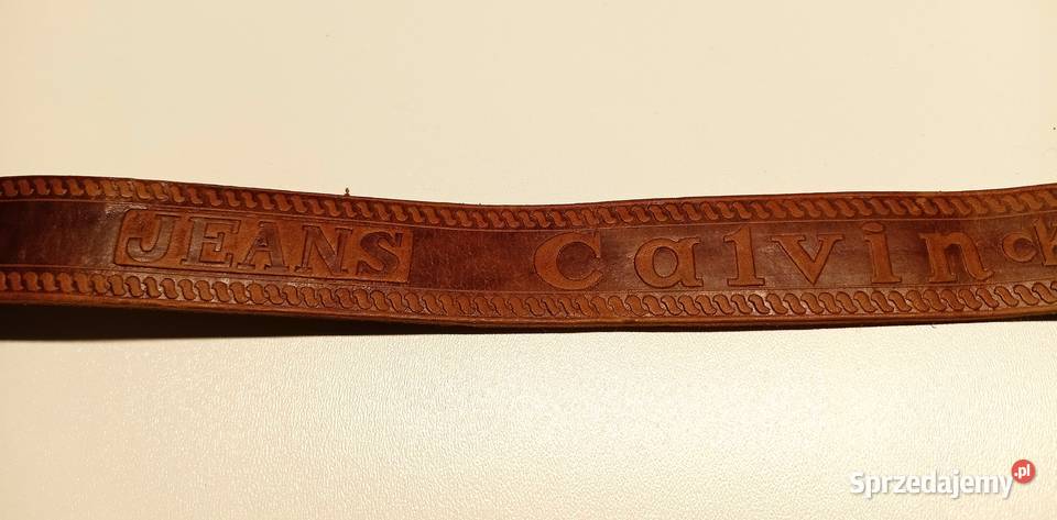 Pasek męski skóra Calvin Klein vintage Kolekcje
