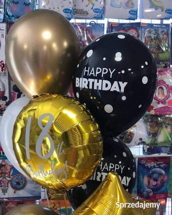 balony cyfry balony z helem Katowice
