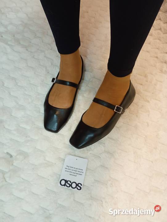 39 ASOS Design Czarne baleriny biznesowe z małopolskie Kraków sprzedam