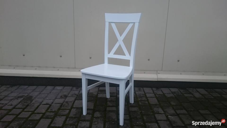 Krzesło białe nowoczesne krzyż krzyżak Warszawa sprzedam