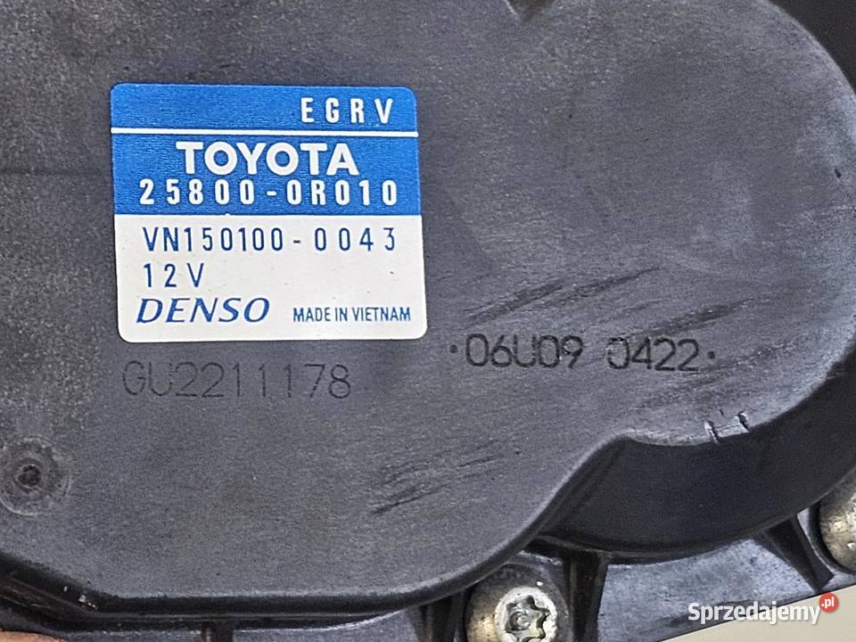 Toyota Avensis T27 22 D4D 1ADFTV 12r zawór EGR