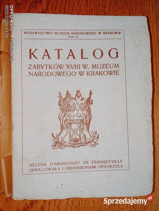 Katalog zabytków XVIII w Muzeum Narodowego w Antykwariat lubelskie Bychawka Trzecia sprzedam