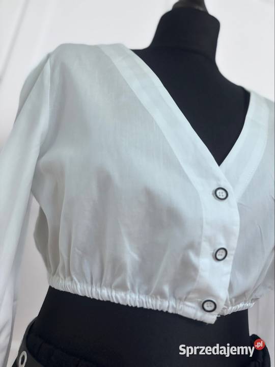 Top bluzka koszulowa z bufiastymi rękawami Bluzki i koszule Żary