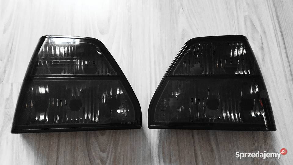 Lampy tył Golf 2 Czarne Clear Mk ll Hella Black Zator