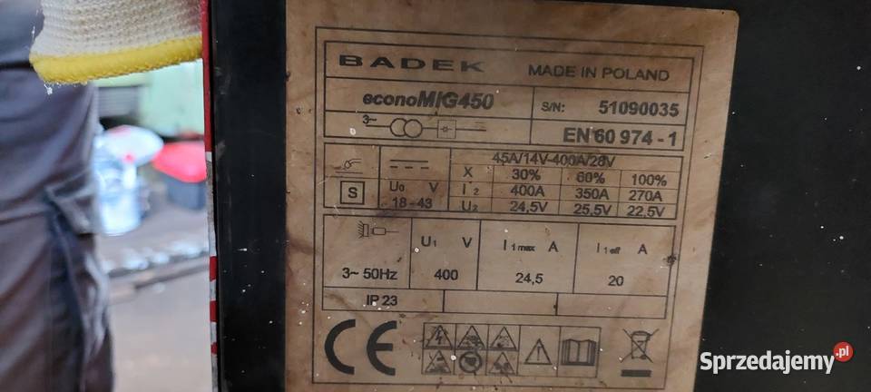 Półautomat spawalniczy Spawarka econoMIG 450 Chocianów