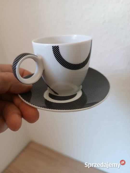 Porcelanowe sygnowane małe filiżanki Gorlice