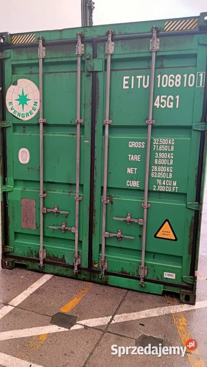 Kontener morski używany 40 HC 12 metrowy Mława