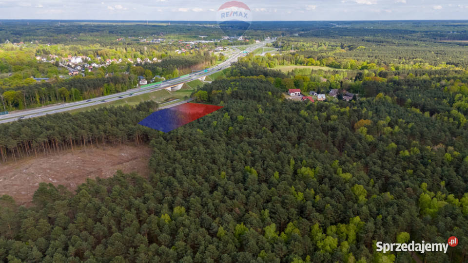 Wiązowna działka inwestycyjna pod usługi S17 50m Emów