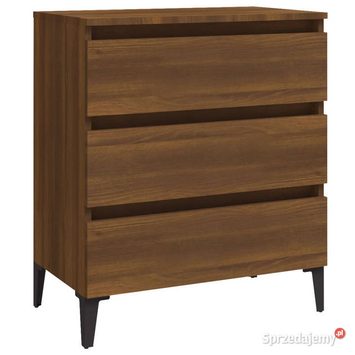 Komoda brązowy dąb 60x35x69 materiał