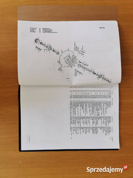 Katalog części zamiennych sieczkarnia Pottinger Pozostałe lubelskie Puławy sprzedam