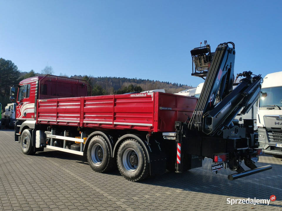 MAN Man 26440 6x4 HDS HIAB 166 B3 DUO Wywrotka świętokrzyskie Widełki